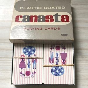 Vintage Canasta Cards. Original box. Made by Whitman.‎ 1950’s circa. GUC